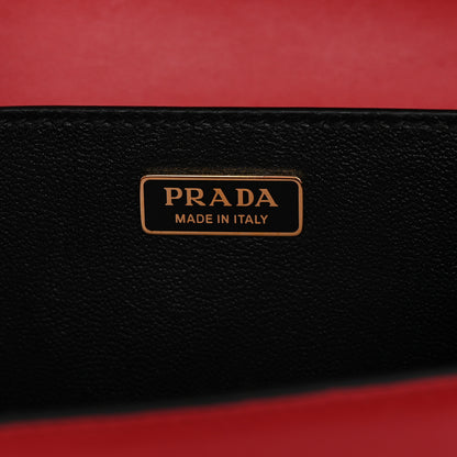 Prada City Calfskin Saffiano Cahier Bag Fuoco Black 6 of 10