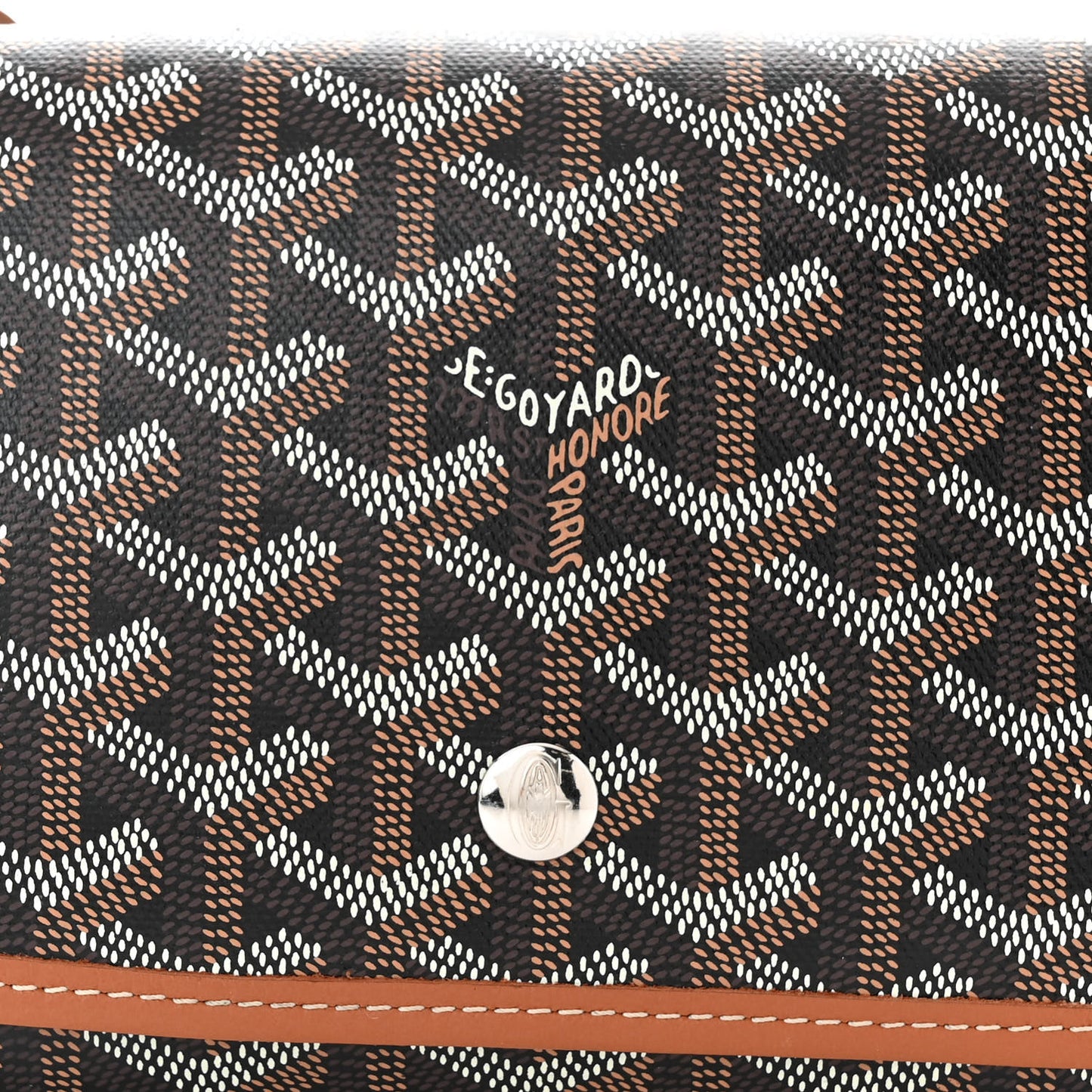 Goyardine Plumet Wallet Clutch Black Gold