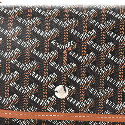 Goyard Goyardine Plumet Wallet Clutch Black Gold 8 of 11