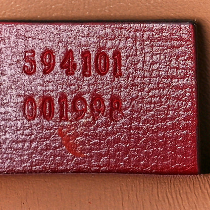 Gucci Textured Calfskin Torchon GG Broadway Envelope Clutch Romantic Cherry 8 of 12