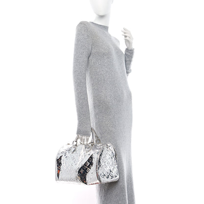 Louis Vuitton Monogram Miroir Speedy 30 Silver 2 of 11