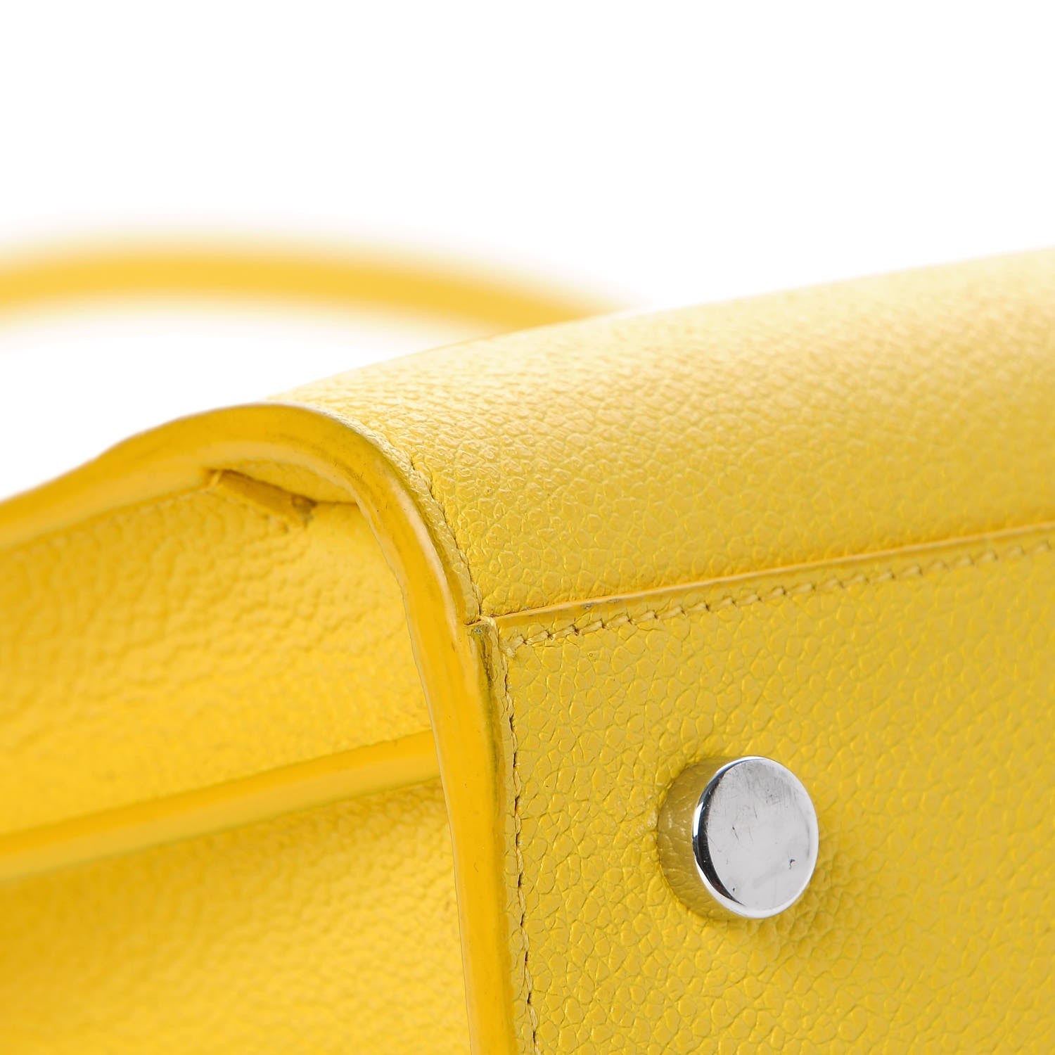 Saint Laurent Grained Calfskin Baby Sac De Jour Yellow 12 of 15