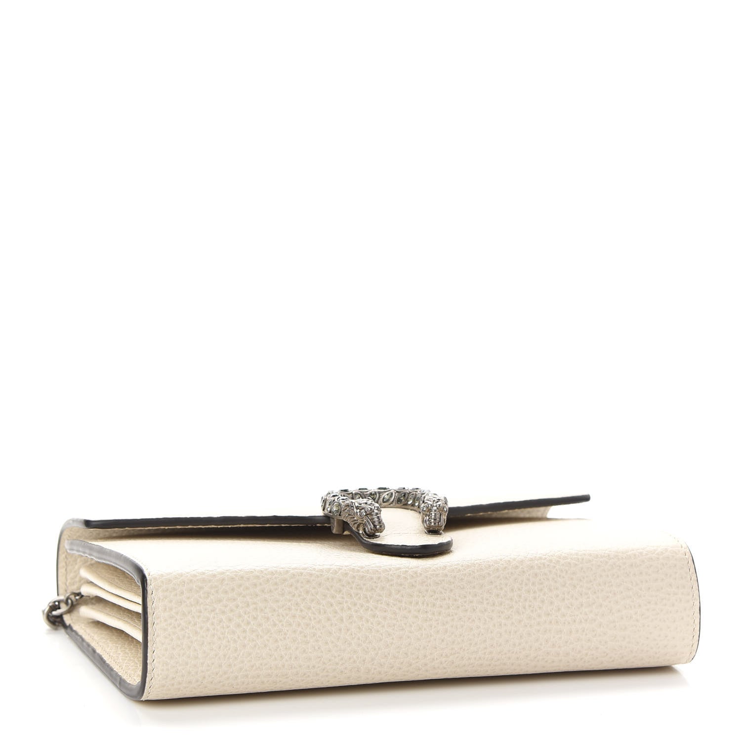 Gucci Dollar Calfskin Mini Dionysus Chain Wallet Mystic White 4 of 9