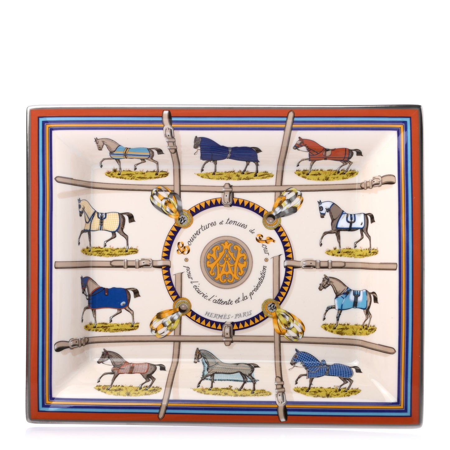 Porcelain Couvertures Et Tenues De Jour Change Tray