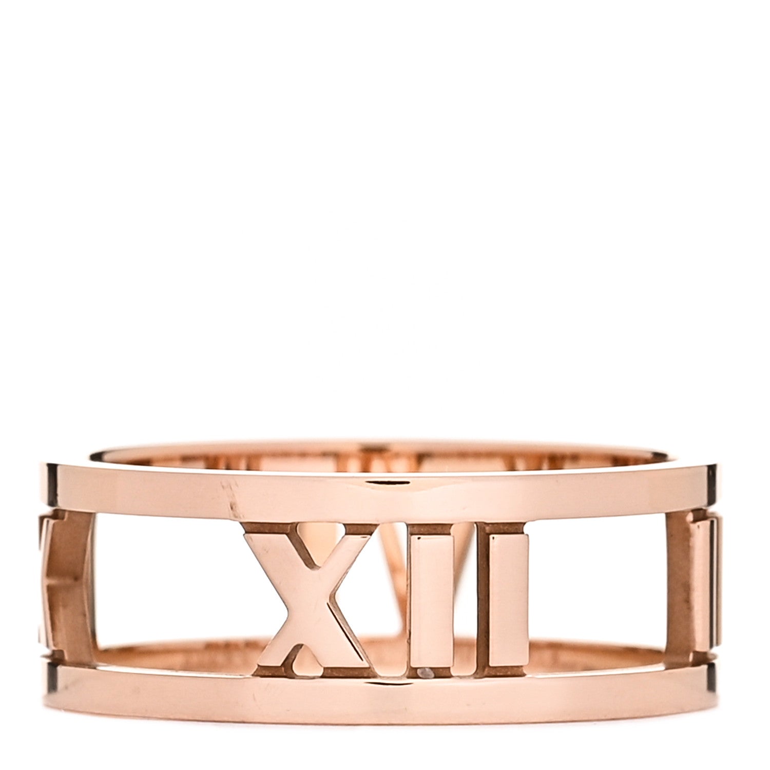 Tiffany 18K Rose Gold Atlas Open Ring 53 6.5 1 of 4