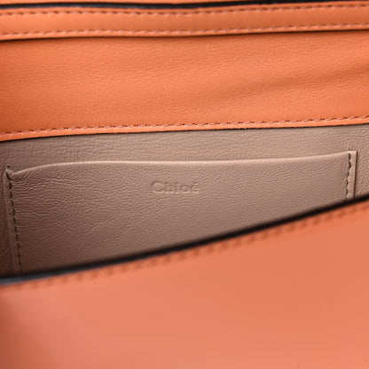 Chloe Spazzolato Sfumato Lambskin Calfskin Small Nile Bracelet Minaudiere Bag Ideal Blush 13 of 14