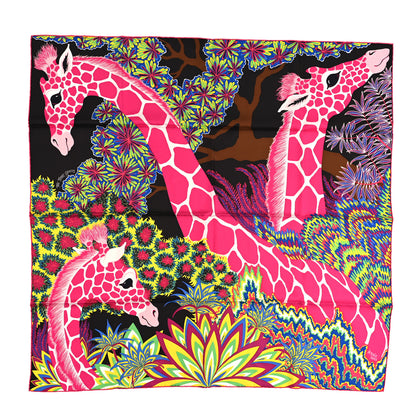 Hermes Silk The Three Graces Scarf 90 Chocolate Rose Vif 1 of 5