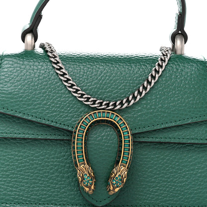 Gucci Dollar Calfskin Crystal Mini Dionysus Top Handle Bag Emerald 8 of 10
