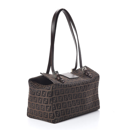 Fendi Zucchino Small Shoulder Bag Tobacco 3 of 11