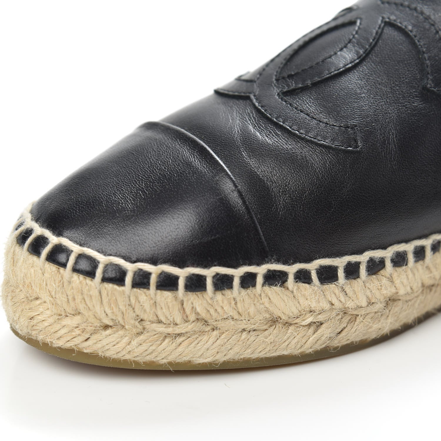 Chanel Lambskin CC Espadrilles 39 Black 11 of 11