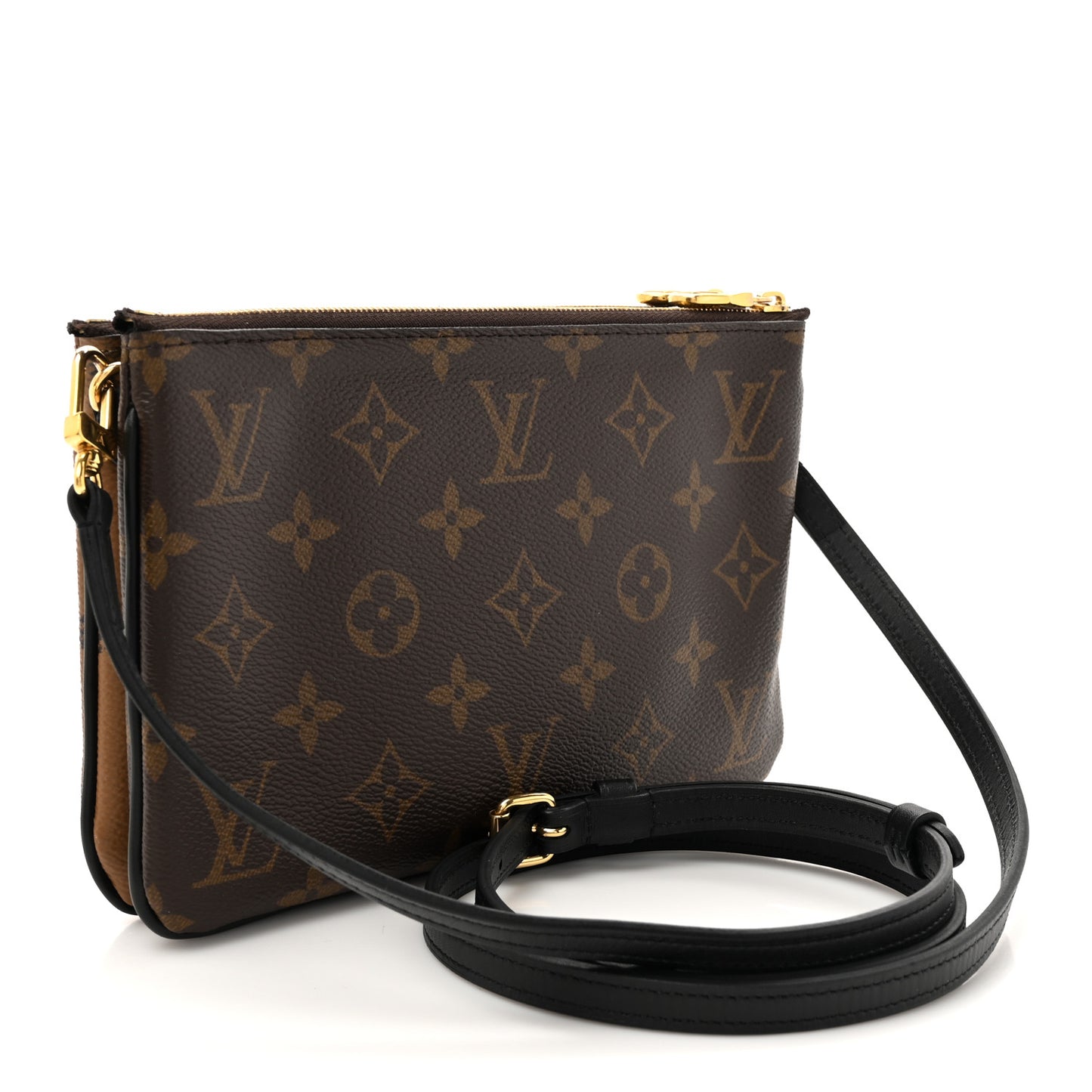 Reverse Monogram Giant Double Zip Pochette