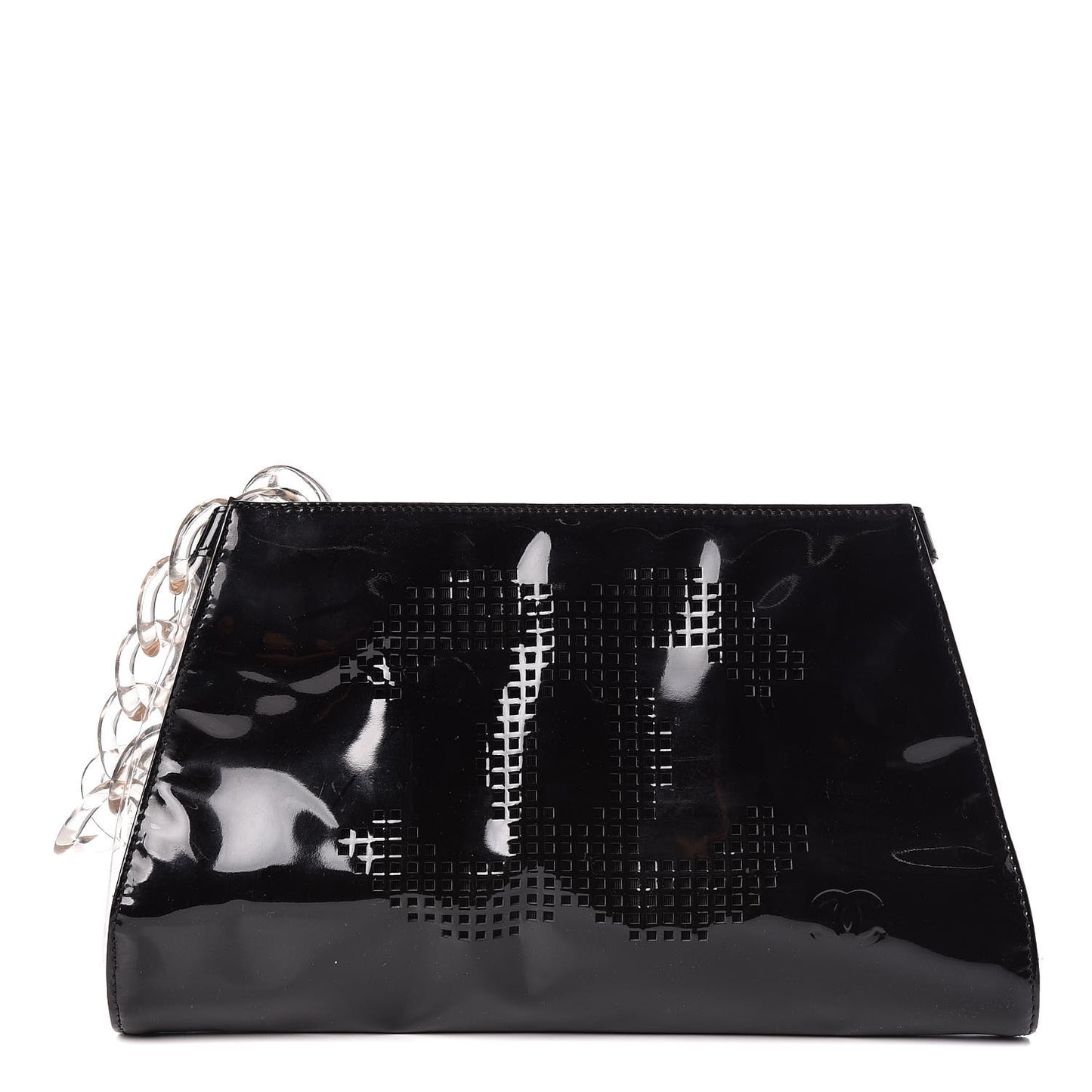 Vinyl CC Wristlet Black