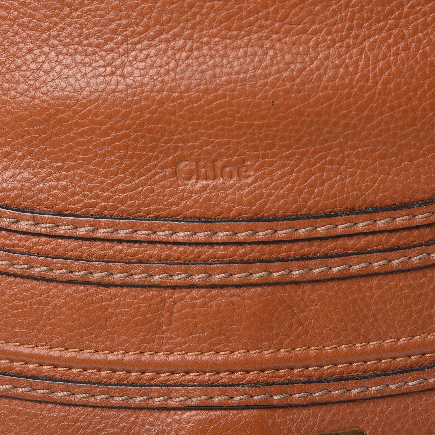 Chloe Calfskin Medium Marcie Satchel Tan 18 of 22