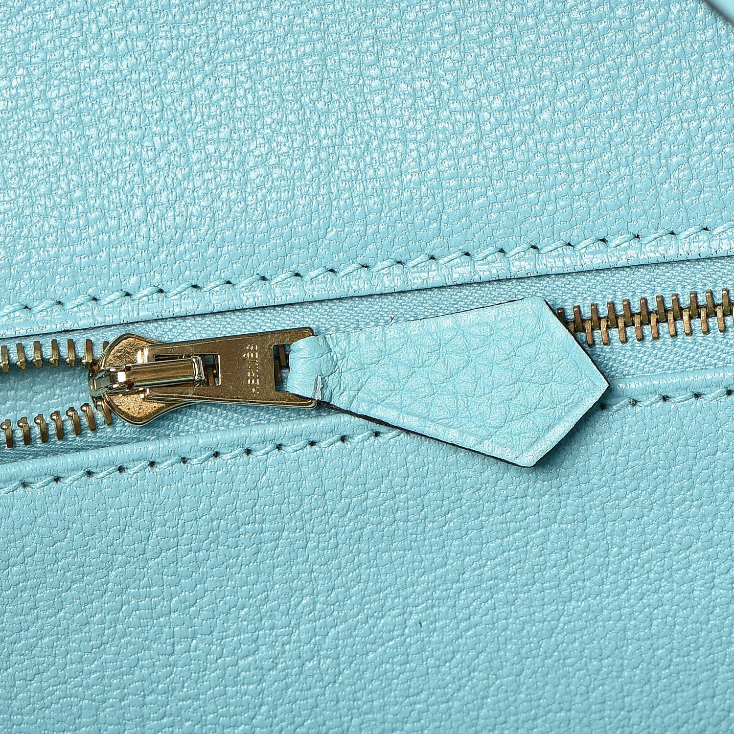Hermes Togo Birkin 35 Bleu Atoll 16 of 36