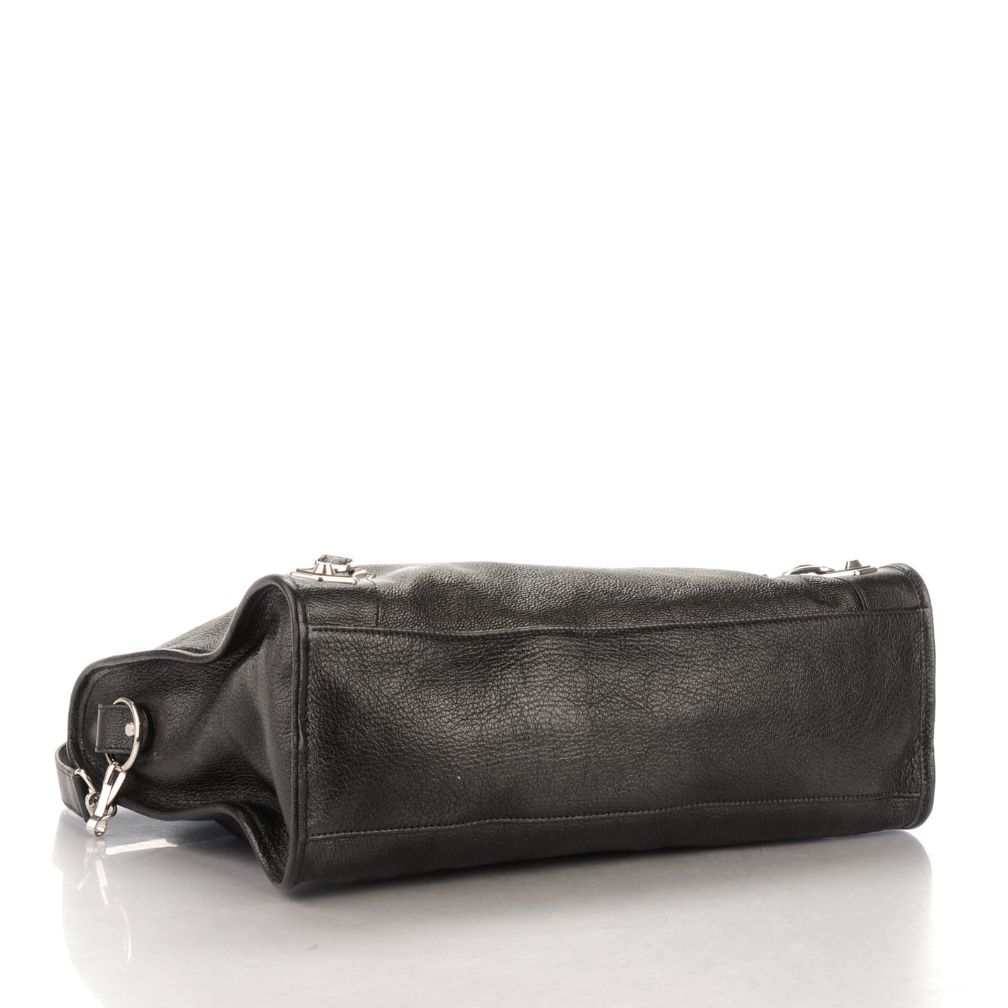 Chevre Silver Metallic Edge City Black