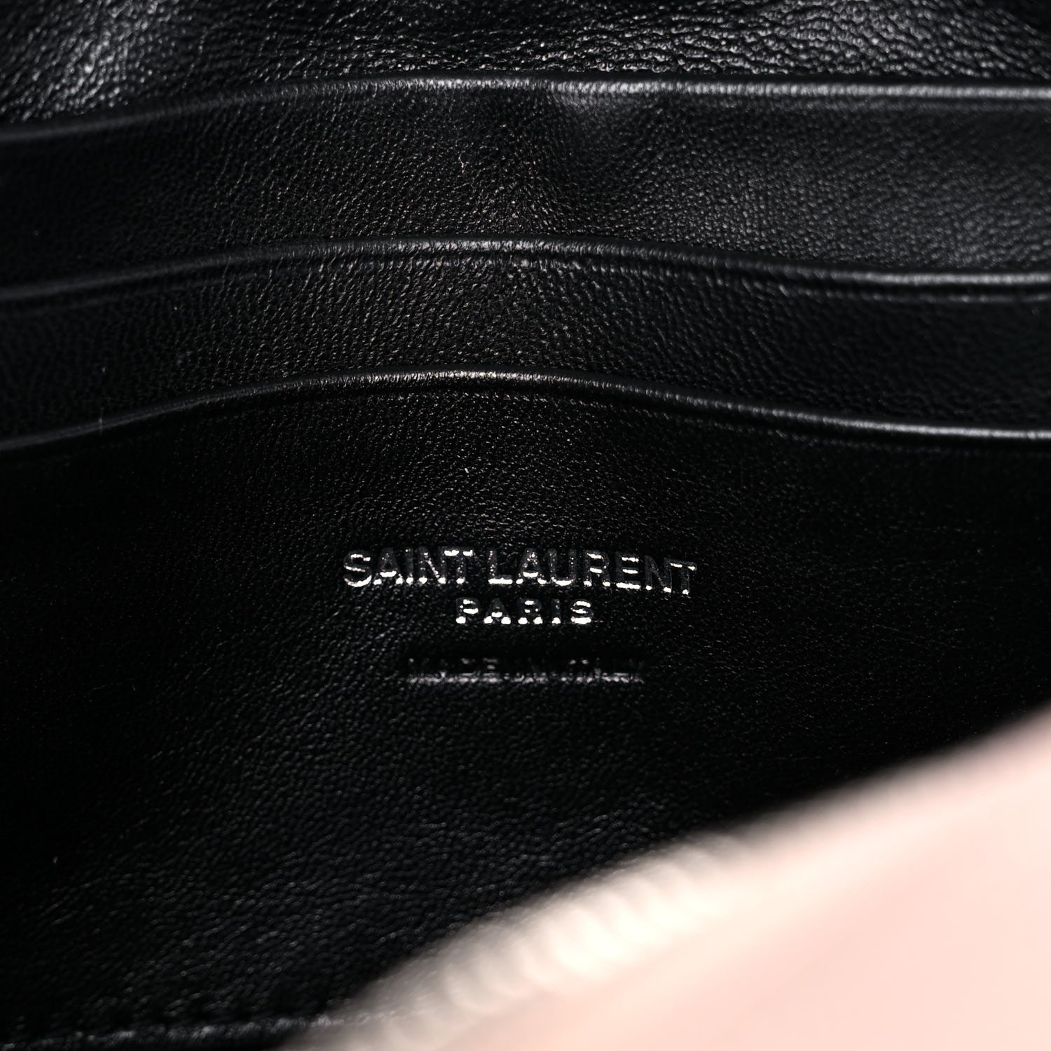 Saint Laurent Grain De Poudre Matelasse Monogram Mini Lou Camera Bag Marble Pink 6 of 11