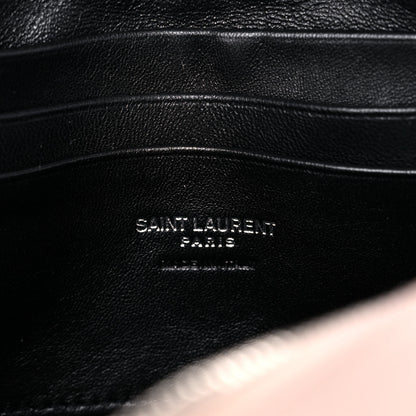 Saint Laurent Grain De Poudre Matelasse Monogram Mini Lou Camera Bag Marble Pink 6 of 11