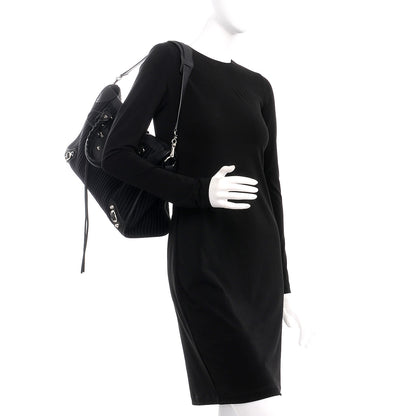 Balenciaga Ribbed Neoprene Classic Silver Hardware City Black 2 of 12
