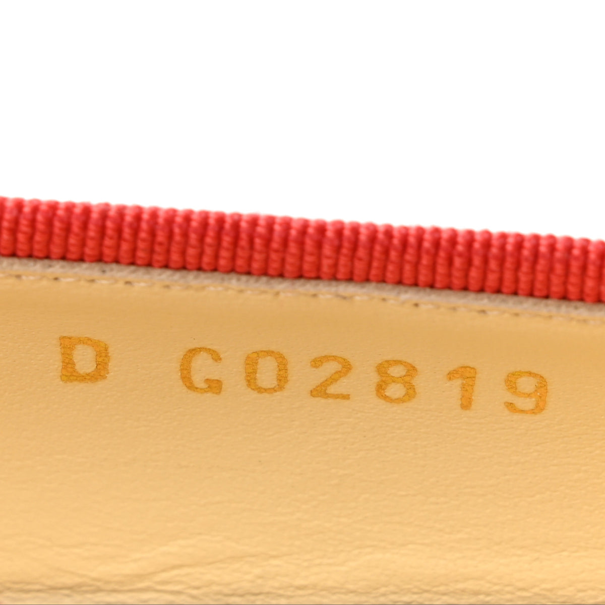 Patent Calfskin CC Cap Toe Ballerina Flats 37 Coral