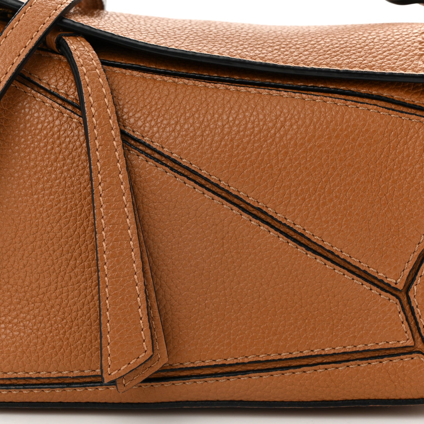Calfskin Mini Puzzle Bag Tan