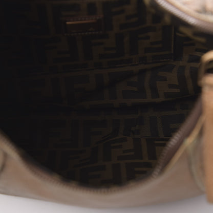 Fendi Nappa Fortuny Hologram Spy Hobo Bag Tobacco Oro Ambrato 5 of 14