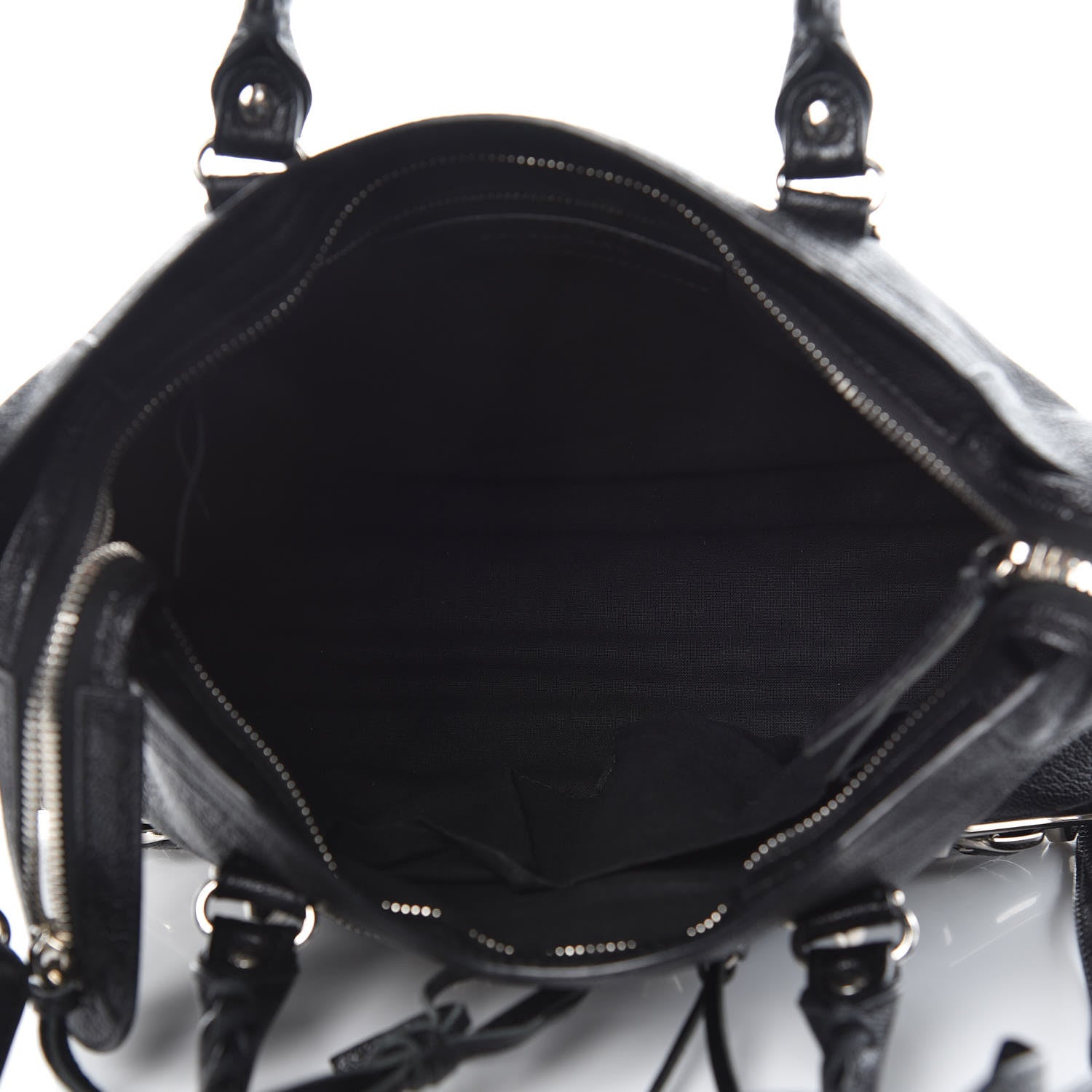 Balenciaga Chevre Silver Metallic Edge Hardware S City Black 5 of 15