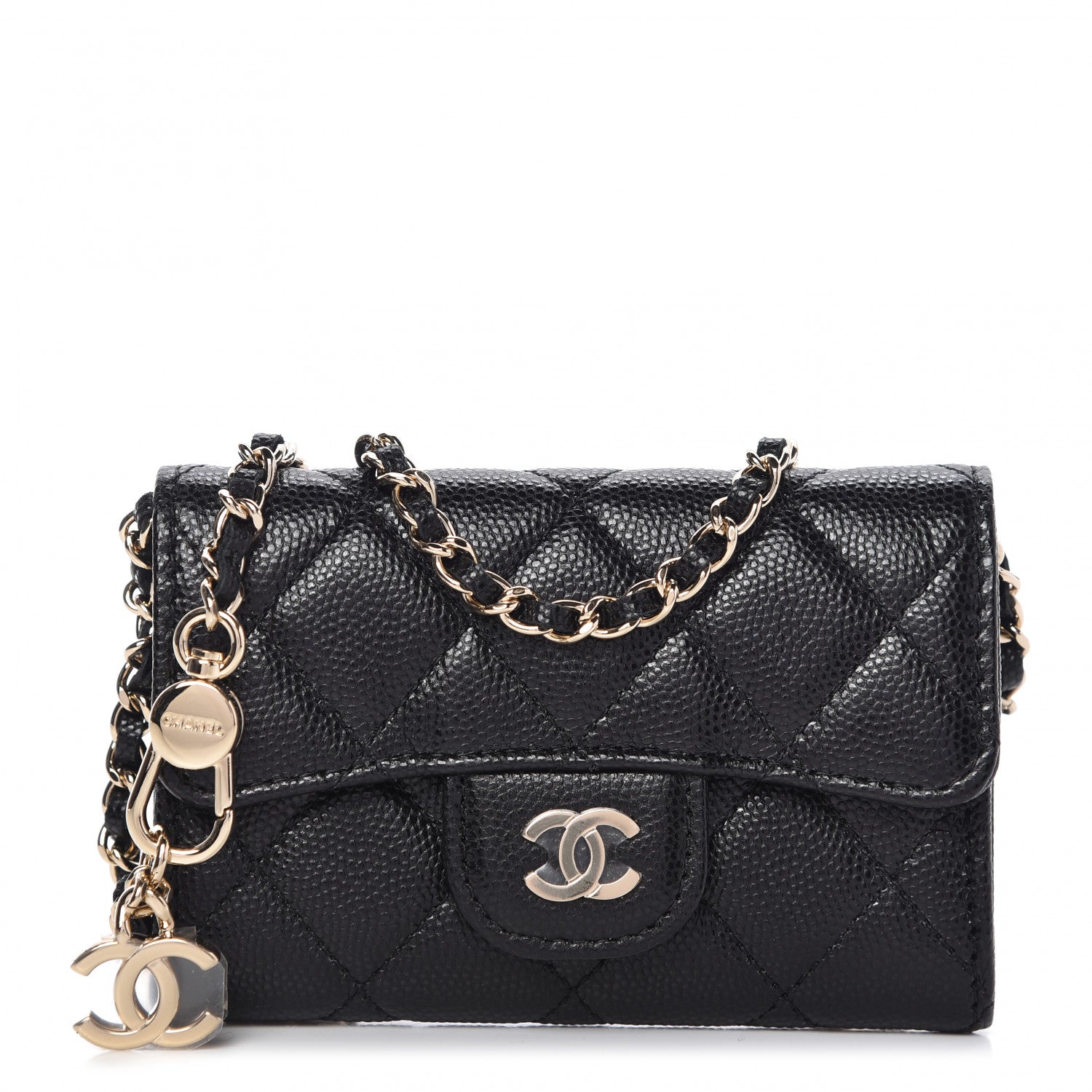 Chanel Caviar Quilted Flap Classic Belt Bag Black 1 of 8