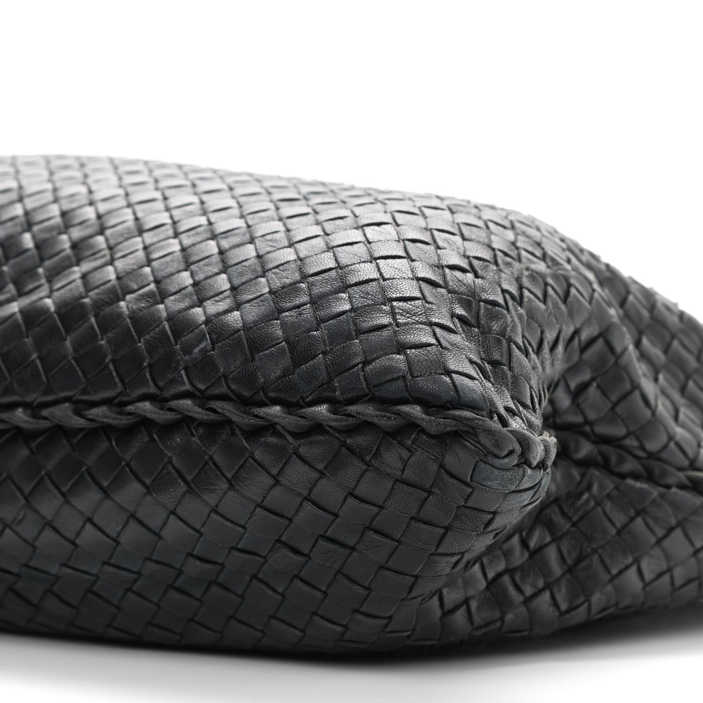 Nappa Intrecciato Large Veneta Hobo Black