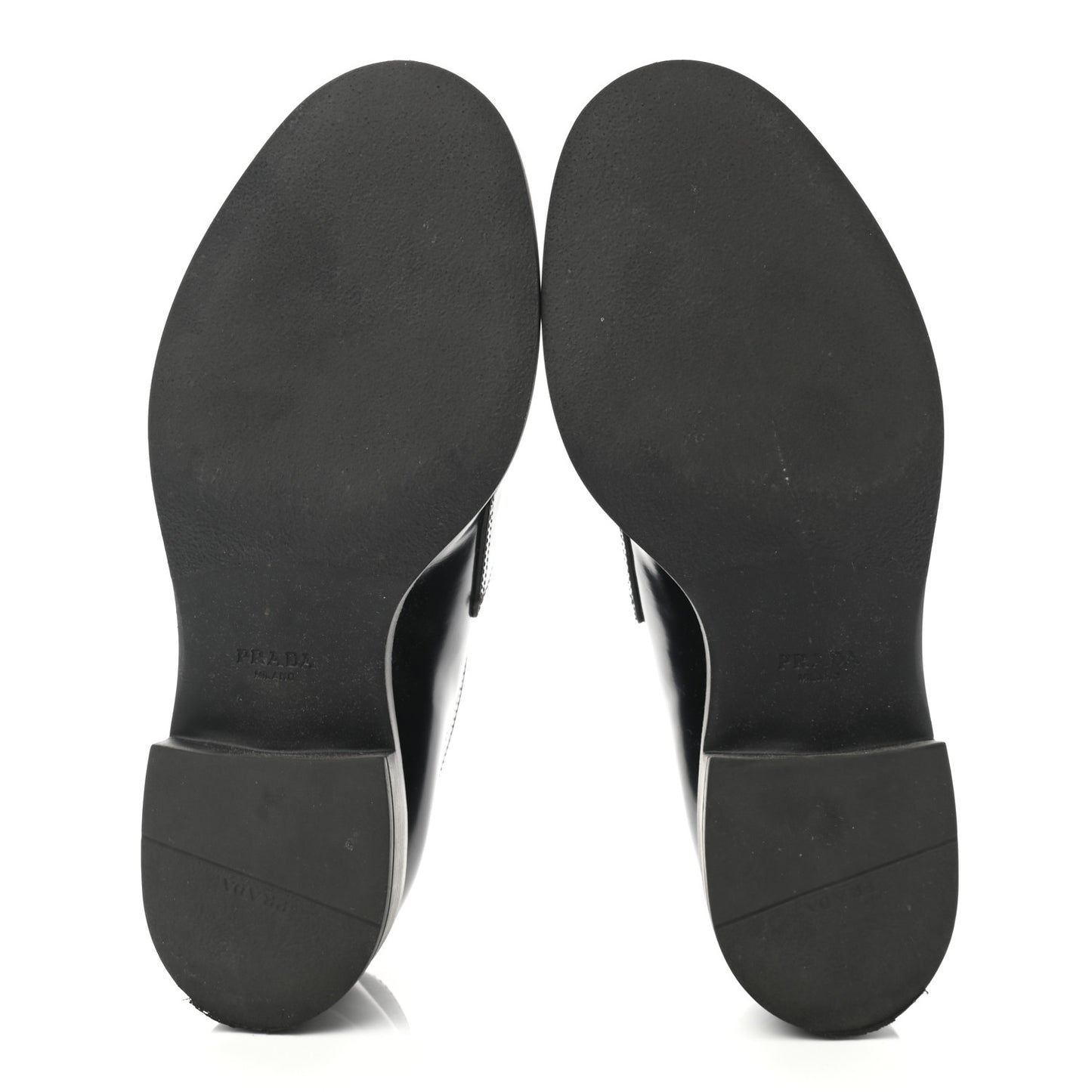 Spazzolato Metal Triangle Logo 50mm Loafers 38 Black