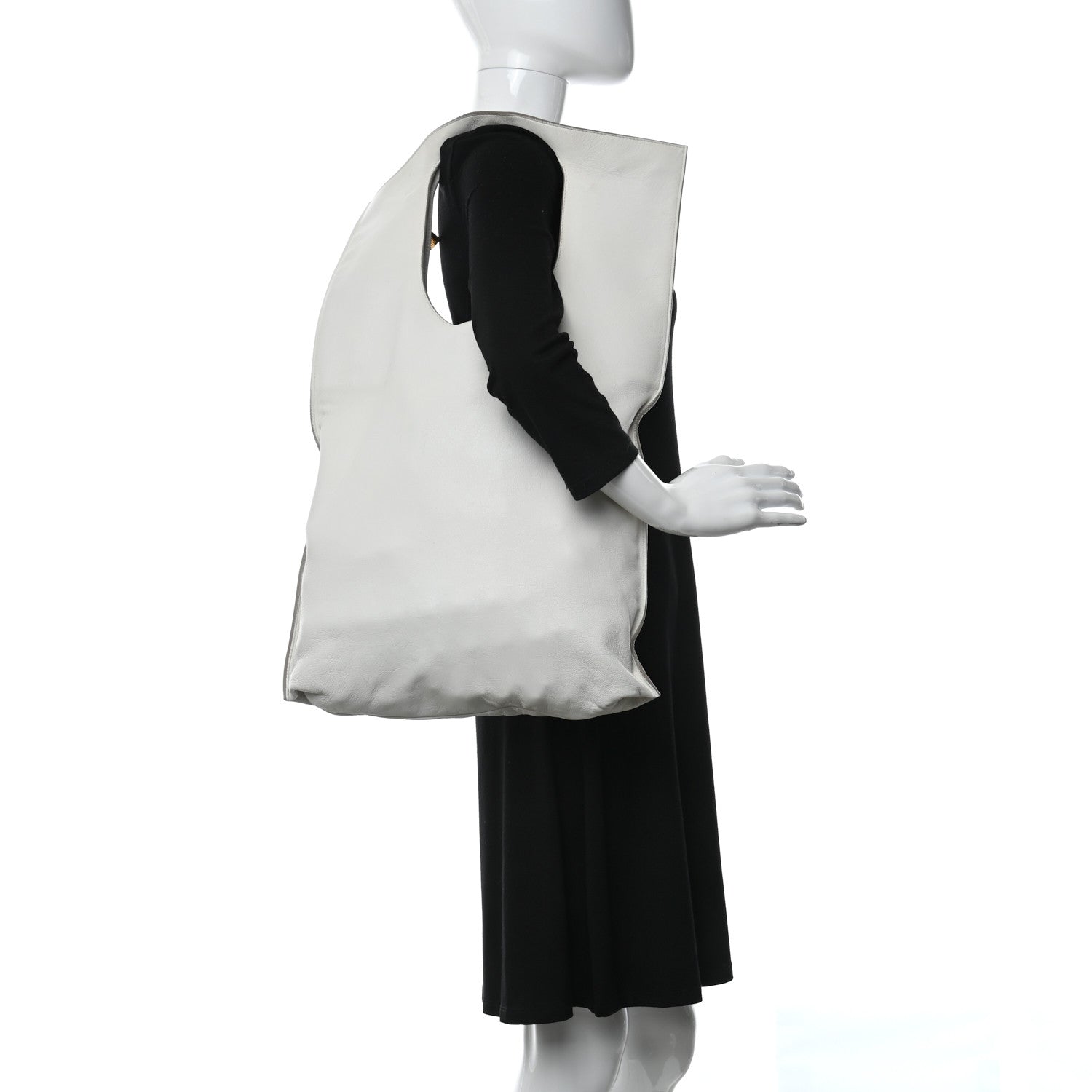 Tom Ford Ramskin Small Alix Padlock Zip Shoulder Bag White 2 of 9