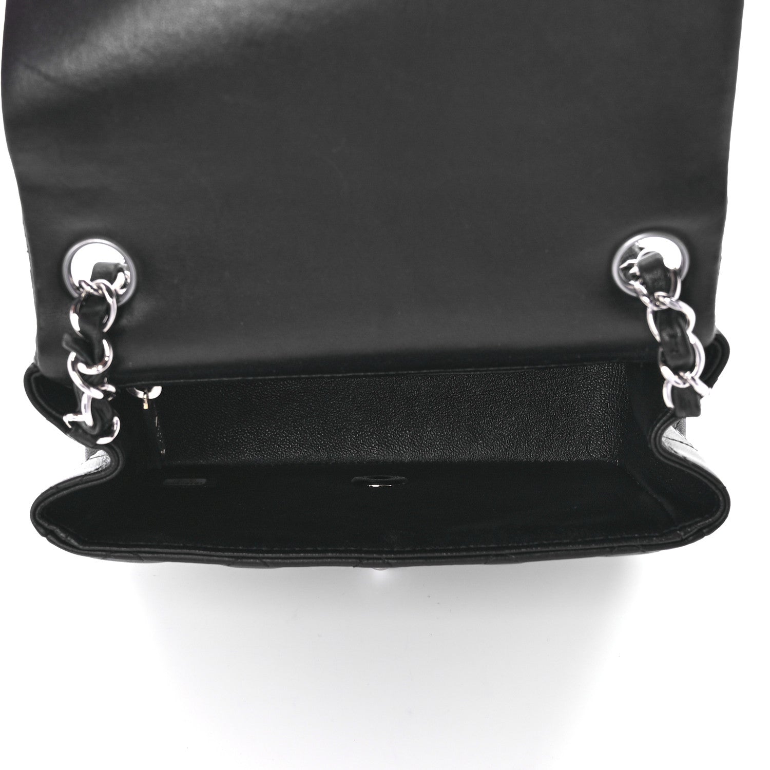 Chanel Lambskin Quilted Mini Square Flap Black 5 of 13