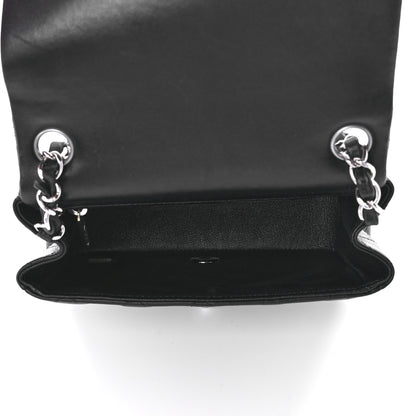 Chanel Lambskin Quilted Mini Square Flap Black 5 of 13
