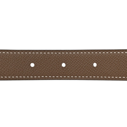 Hermes Swift Epsom 24mm Constance H Belt 80 32 Black Etoupe 4 of 10