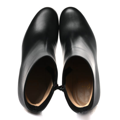 Christian Louboutin Smooth Calfskin Suzi Folk 85 Ankle Boots 36 Black 2 of 9
