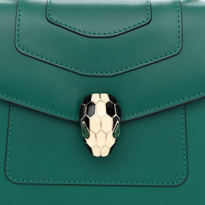 Bulgari Calfskin Serpenti Forever Top Handle Emerald Green 8 of 14