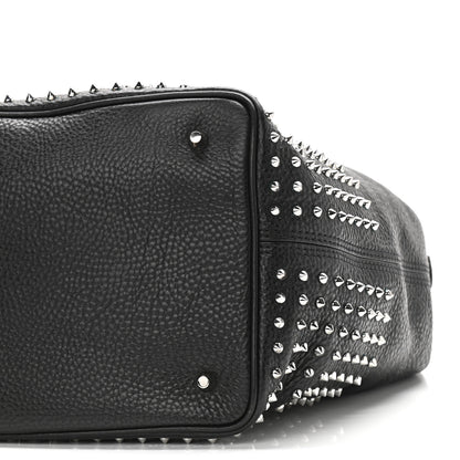 Burberry Calfskin Studded Medium Susanna Hobo Black 9 of 9