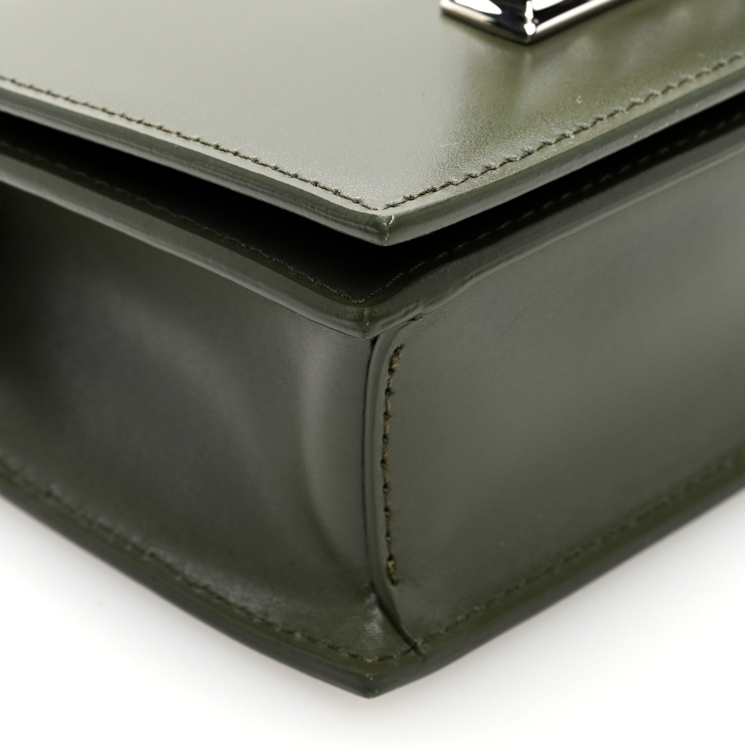 Alexander McQueen Calfskin Knuckle Crossbody Green 8 of 9