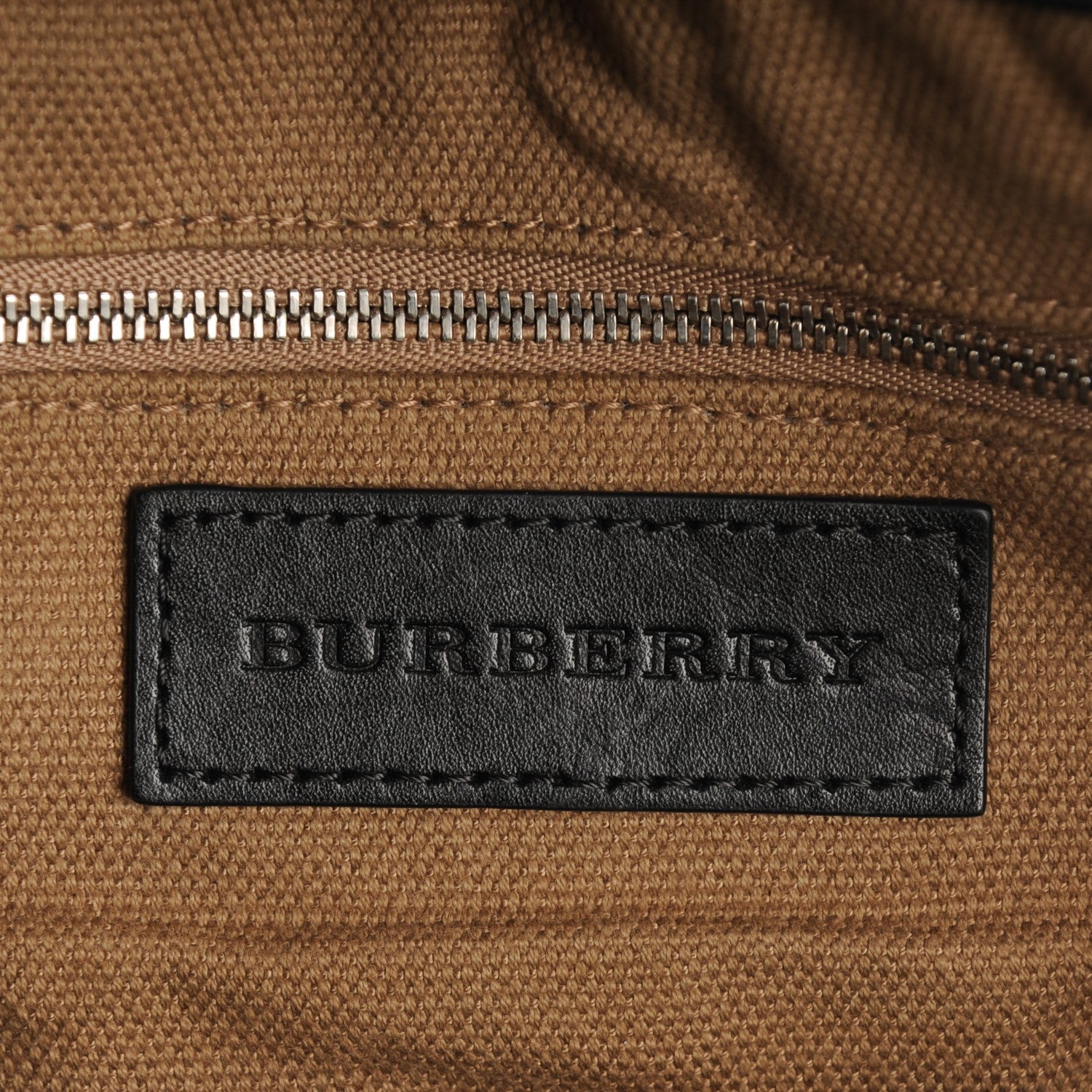 Burberry Grainy Calfskin House Check Medium Maidstone Black 6 of 9