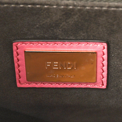 Fendi Vitello Seta Medium Peekaboo Iconic Satchel Pink 6 of 10