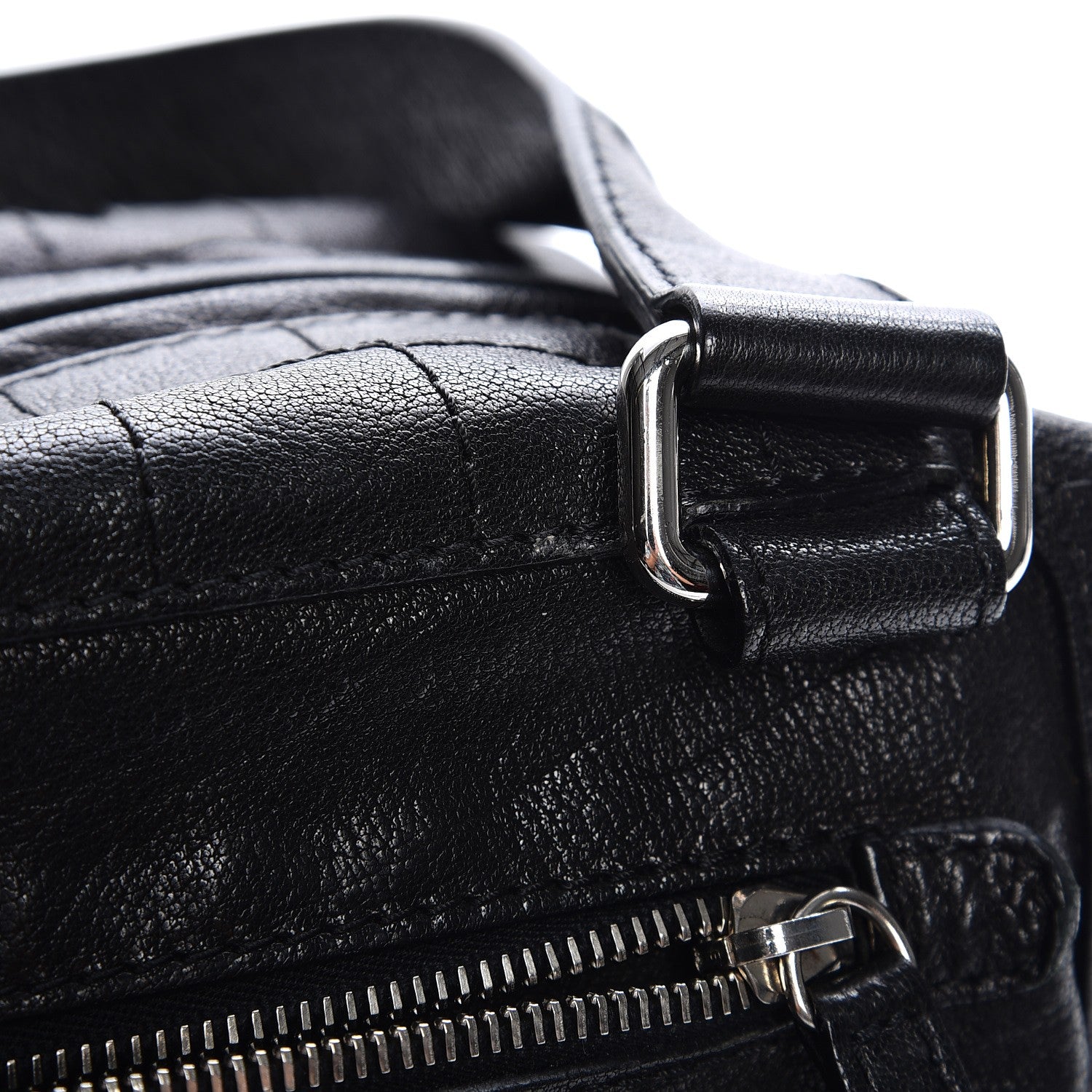 Chanel Distressed Caviar Outdoor Bowler Black 10 of 11