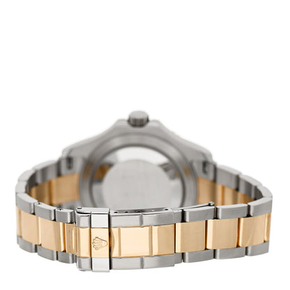 Rolex Stainless Steel 18K Yellow Gold 40mm Oyster Perpetual Date Yacht-Master Watch White 16623 3 of 5