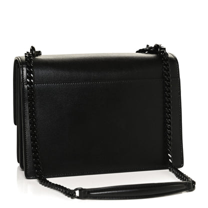 Saint Laurent Calfskin Medium Monogram Sunset Black 3 of 13