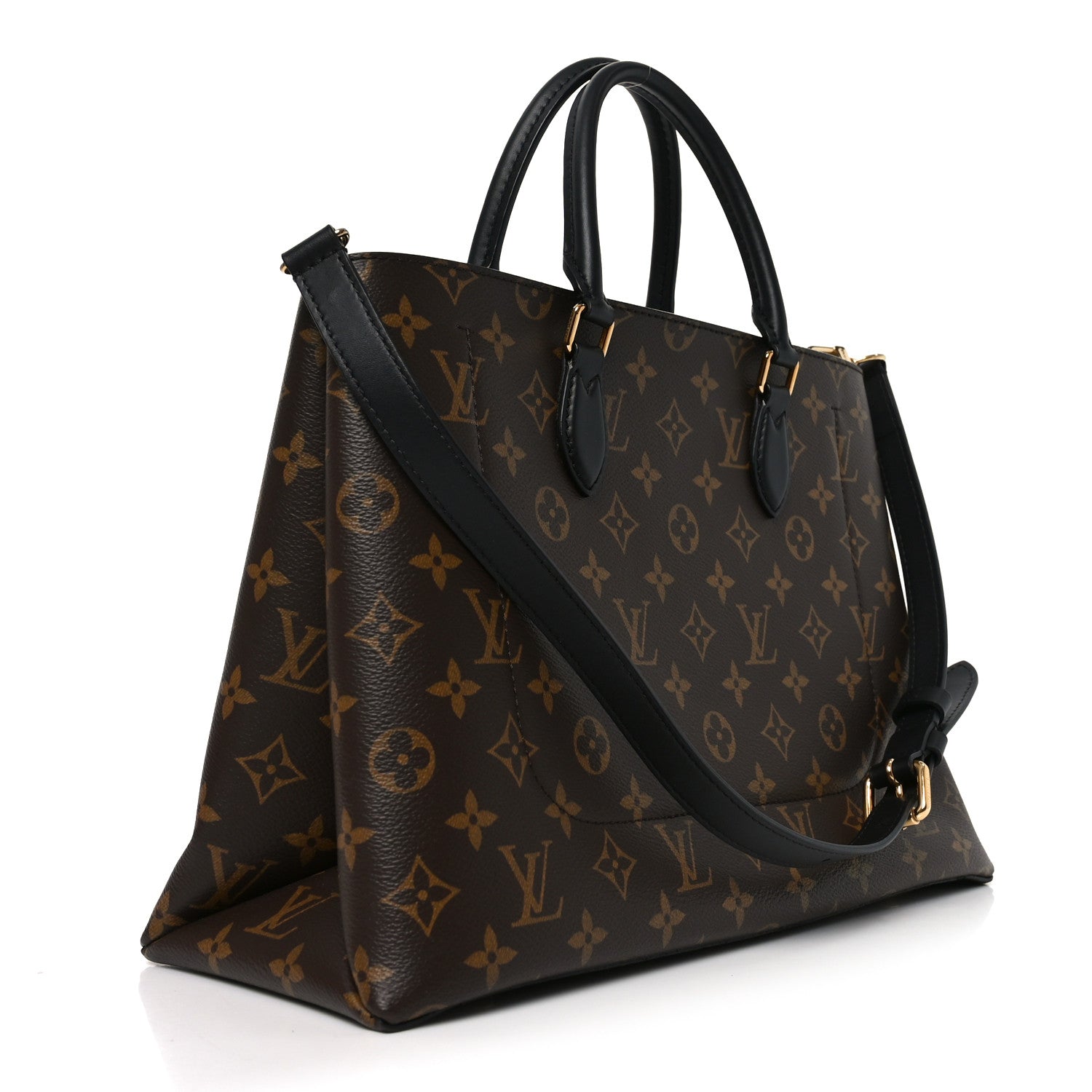 Louis Vuitton Monogram Flower Tote Black 3 of 9