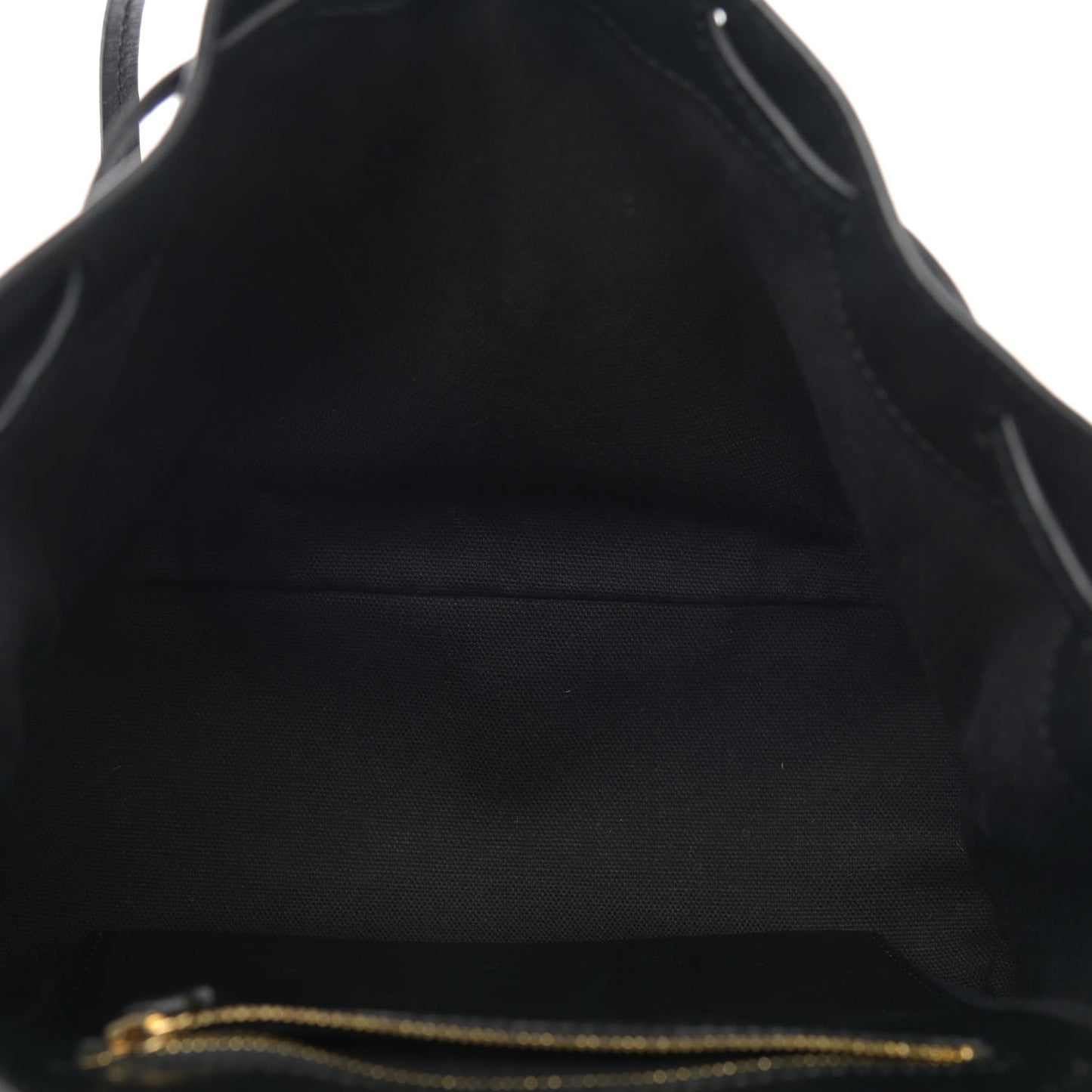 Calfskin Small Chain Strap Backpack Black