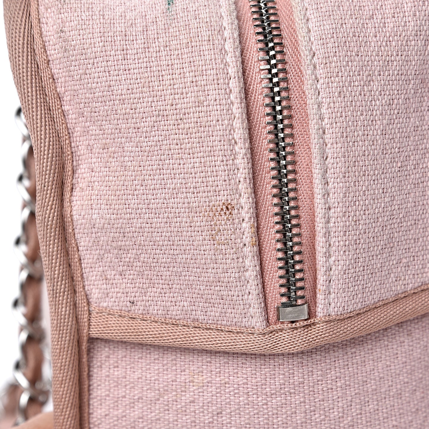 Canvas Deauville Small Bowling Bag Light Pink
