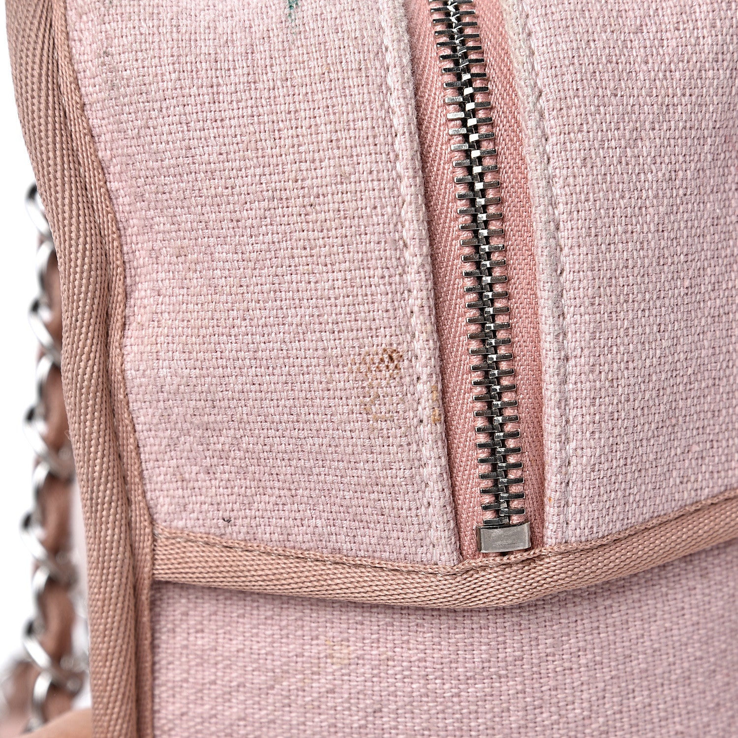 Chanel Canvas Deauville Small Bowling Bag Light Pink 9 of 17