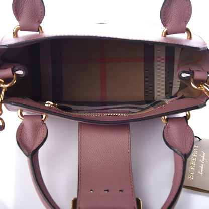 Burberry Soft Grain Calfskin Small Buckle Tote Dusty Pink 7 of 10