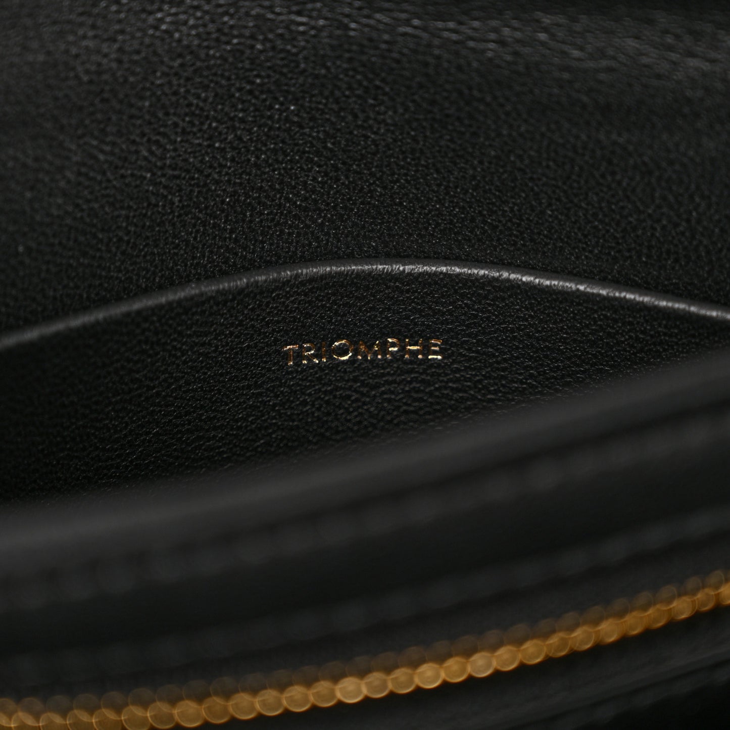 Shiny Calfskin Teen Triomphe Black