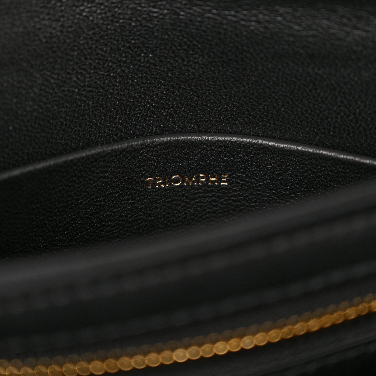 Celine Shiny Calfskin Teen Triomphe Black 7 of 15