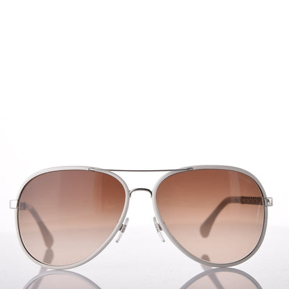 Chanel Pilot Winter Sunglasses 4219-Q White 2 of 9